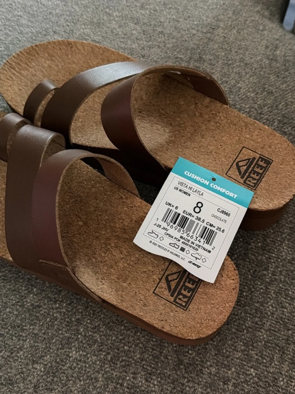 Reef Brown Cork Footbed Women's Sandals